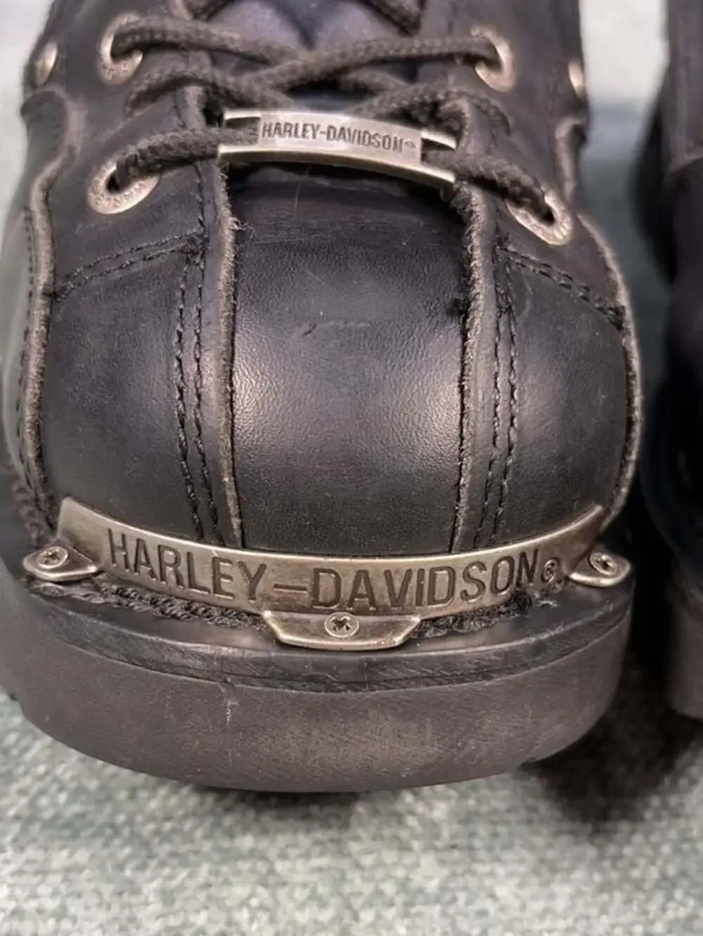 Harley-Davidson Men’s Leather Steel Toe Motorcycle Boots Size 12